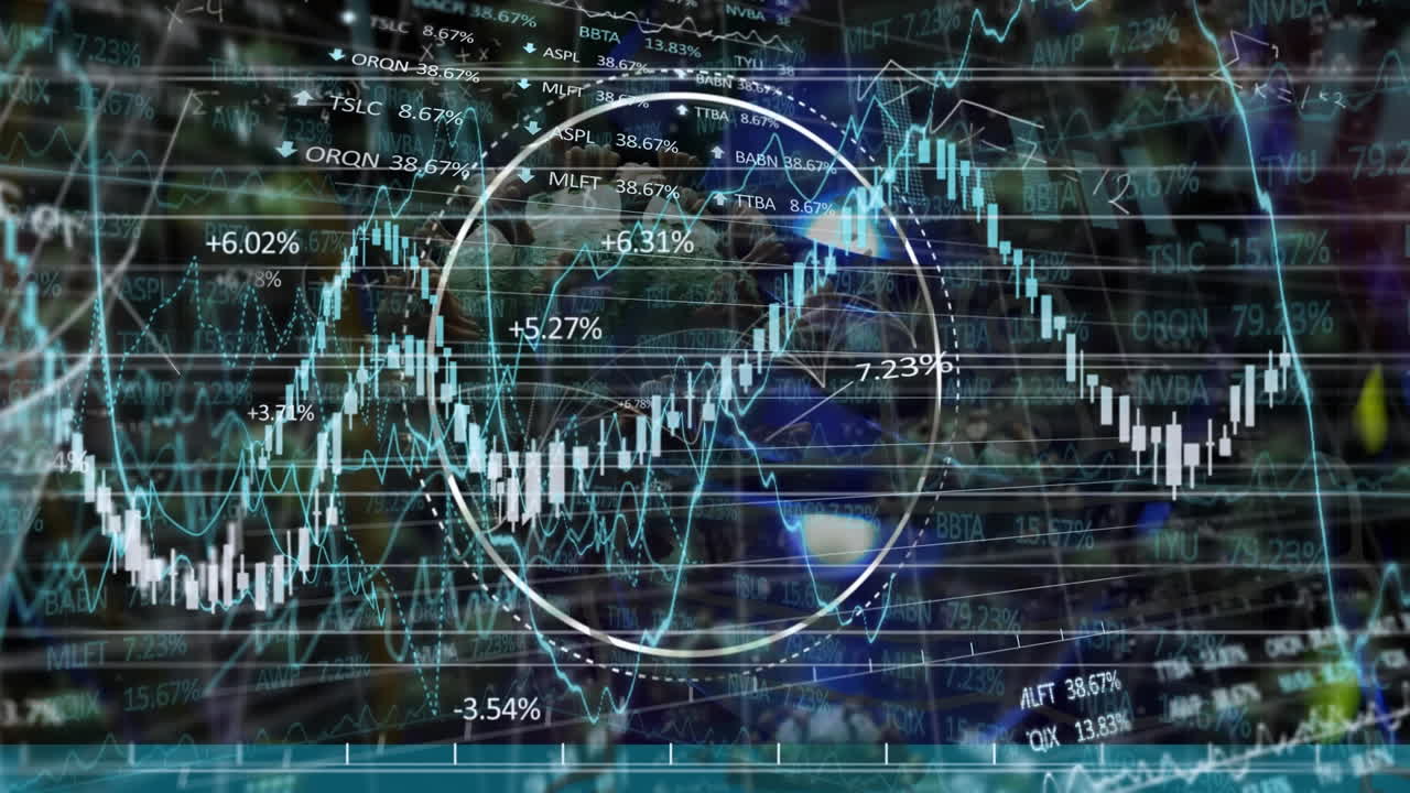 Animation of data processing over virus cells