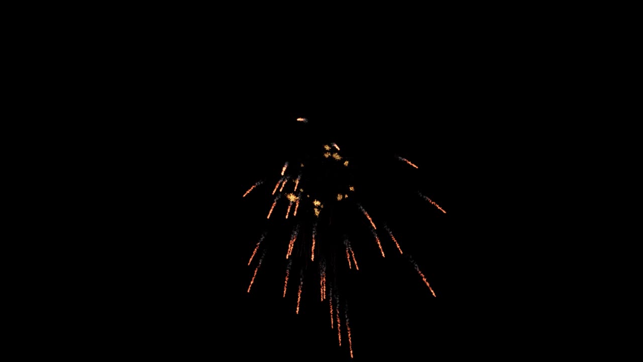 imágenes de bucle fuegos artificiales con luces brillantes y estrellas, enciende una explosión en un modo de mezcla de fondo negro