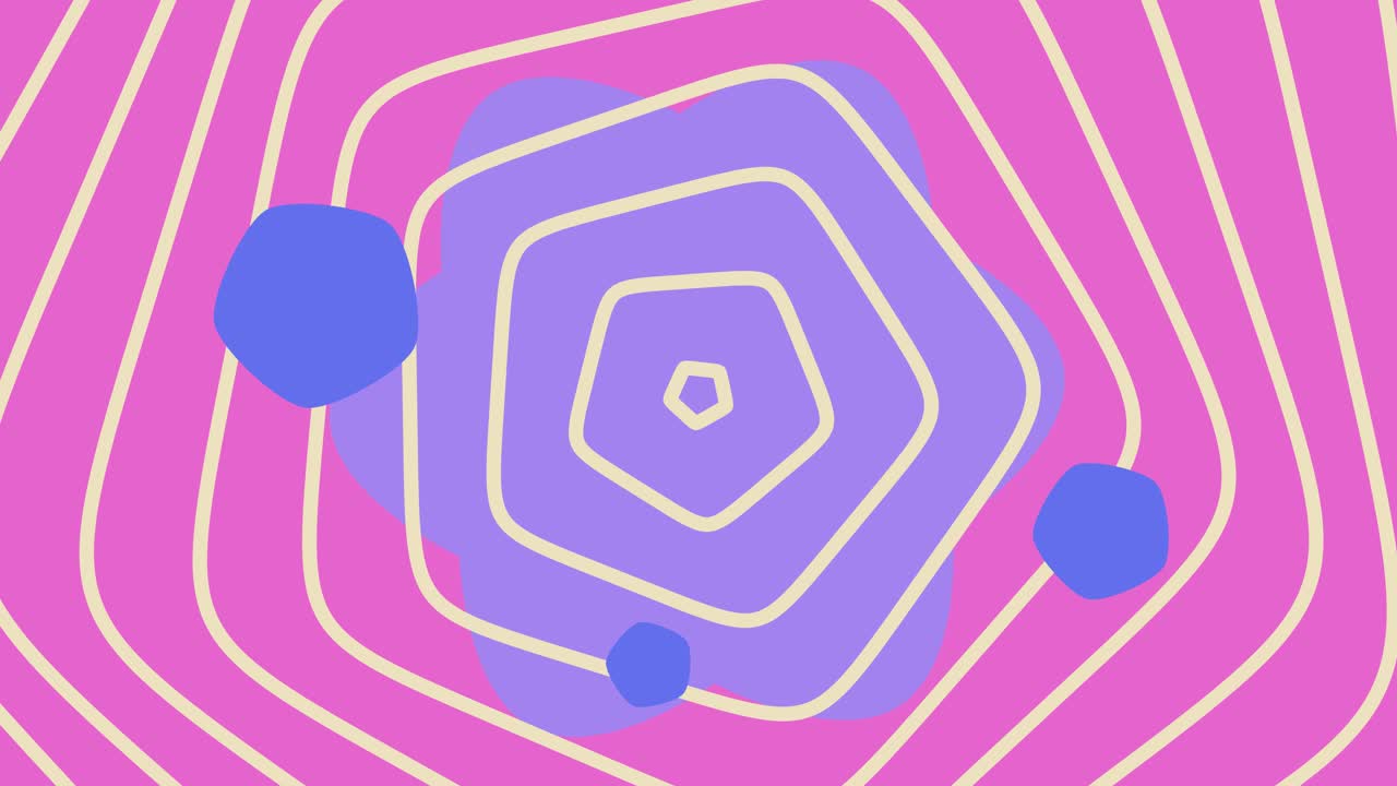 Colorful Pentagonal Background