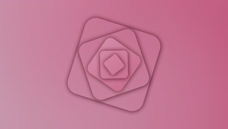 4k video animation. abstract animation of squares with rounded ends moving closer and further apart.