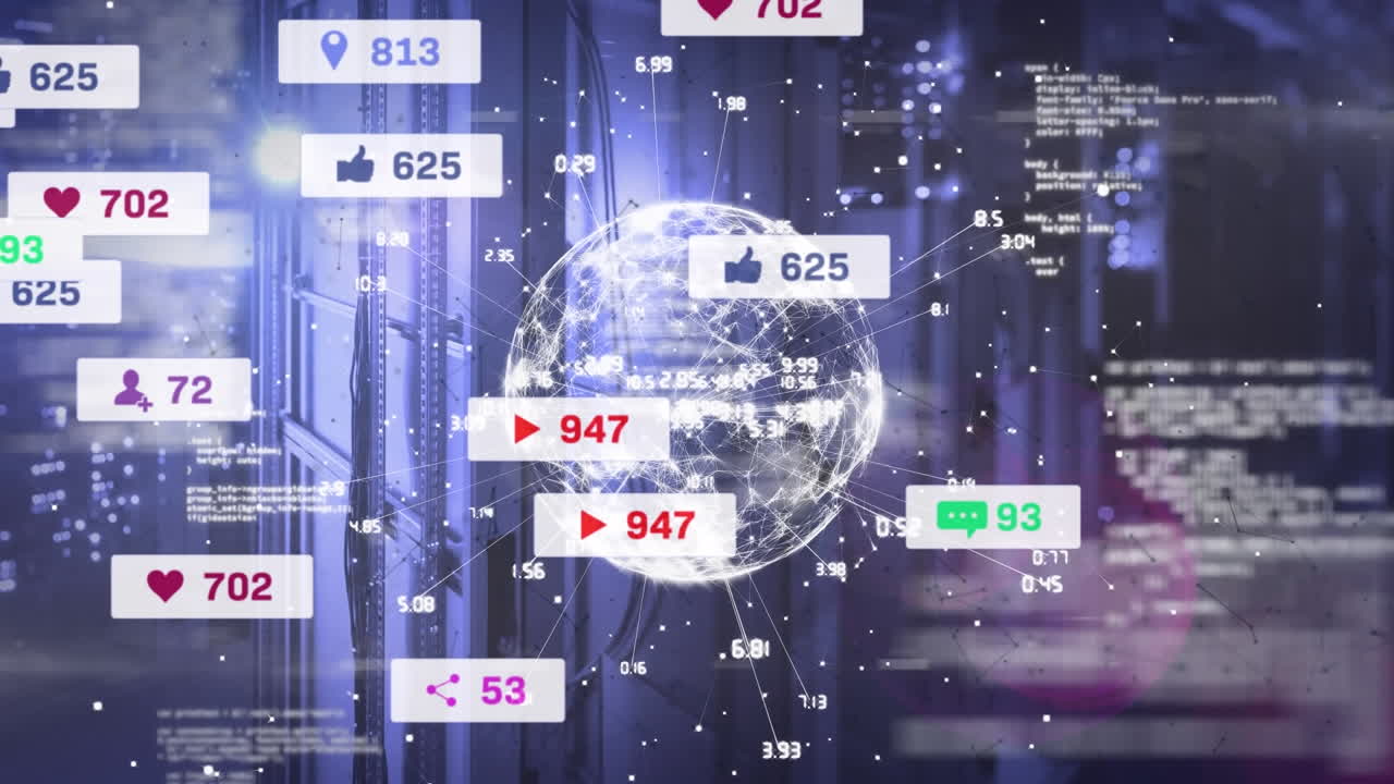 미디어 아이콘의 애니메이션과 서버  ⁇ 에서 데이터 처리