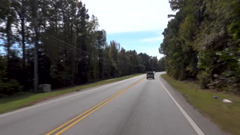 Südwesten,-Atlanta,-Hintere-Straße,-Bäume,-Lange-Straße,-Mittag,-Fahren,-Fahren,-Landschaft,-Kreuzfahrt