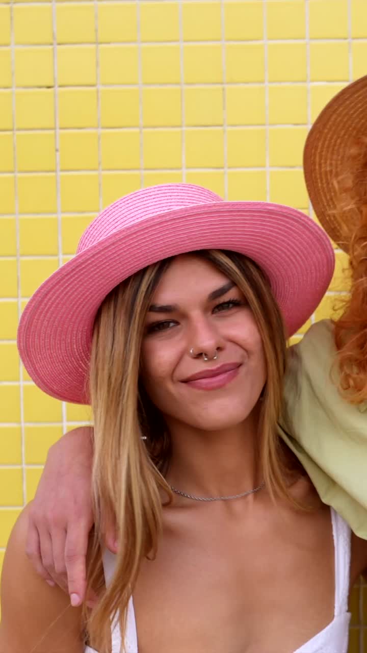 Group of Stylish Women Posing Together