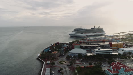 big ship at the willemstad curacao port