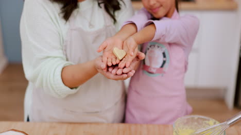 kitchen hands, heart cookie