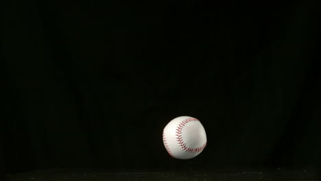 baseball falling and bouncing