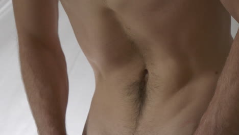 ejercicio de vacío abdominal, plano cerrado estático