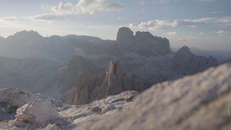 the dolomites in south tyrol shortly after sunrise