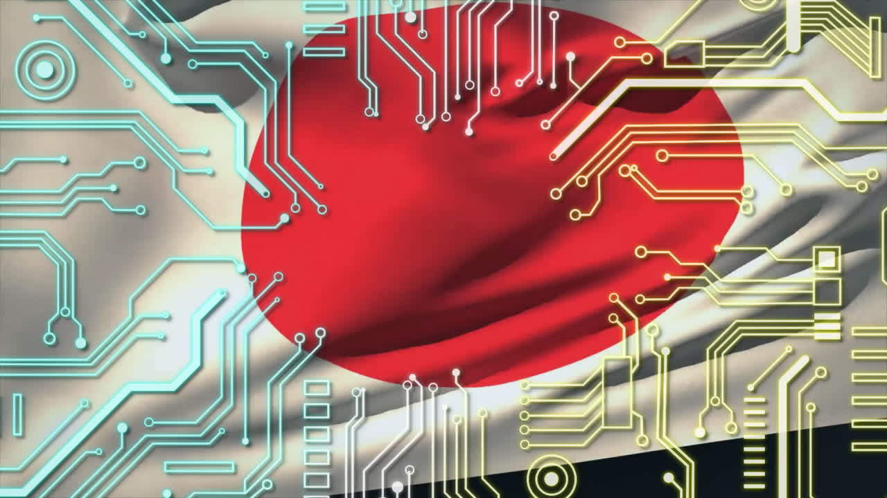 일본 발의 애니메이션, 컴퓨터 회로판을 통해 디지털 데이터 처리