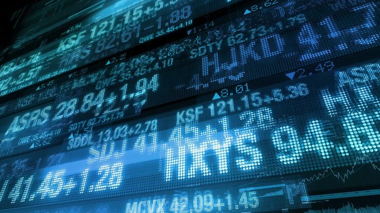 Stock Market Tickers - Digital Data Display Background