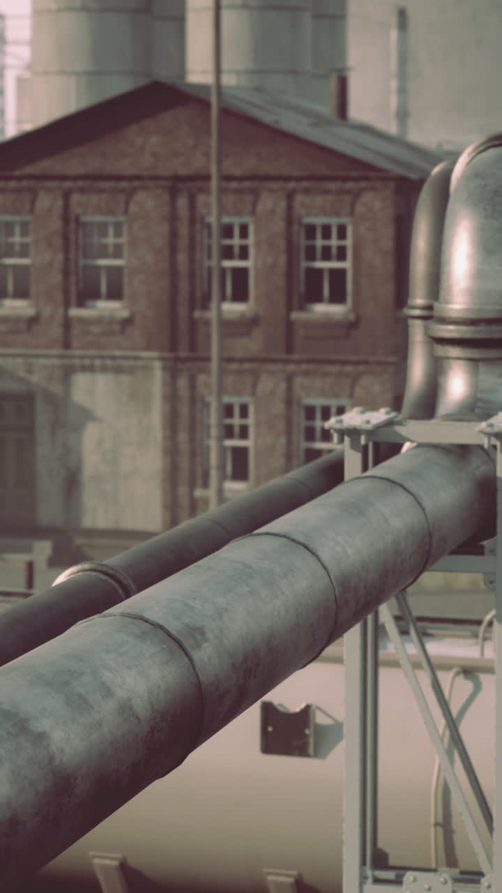 tuberías industriales y exteriores de fábricas