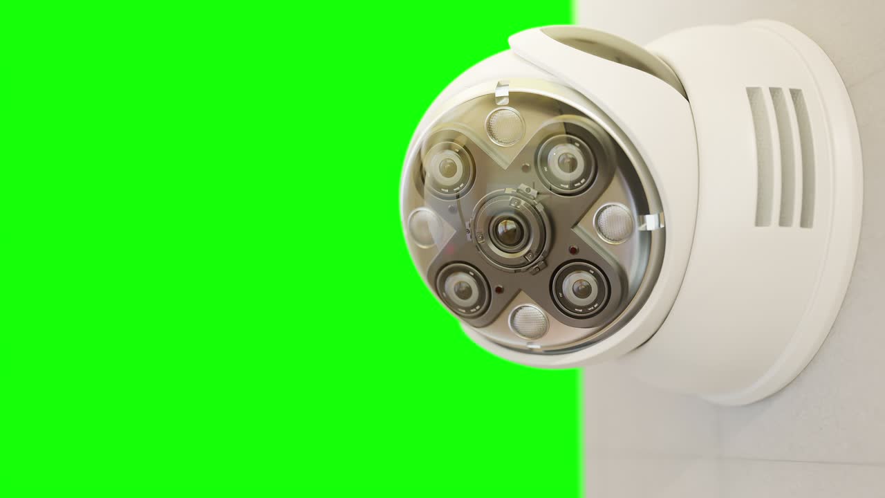 Futuristic security CCTV camera.