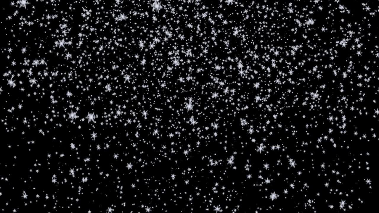 copos de nieve que caen en bucle