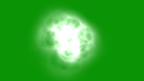 gráficos de movimiento de aura etérea con fondo de pantalla verde