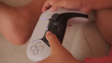 playing video games with a playstation controller