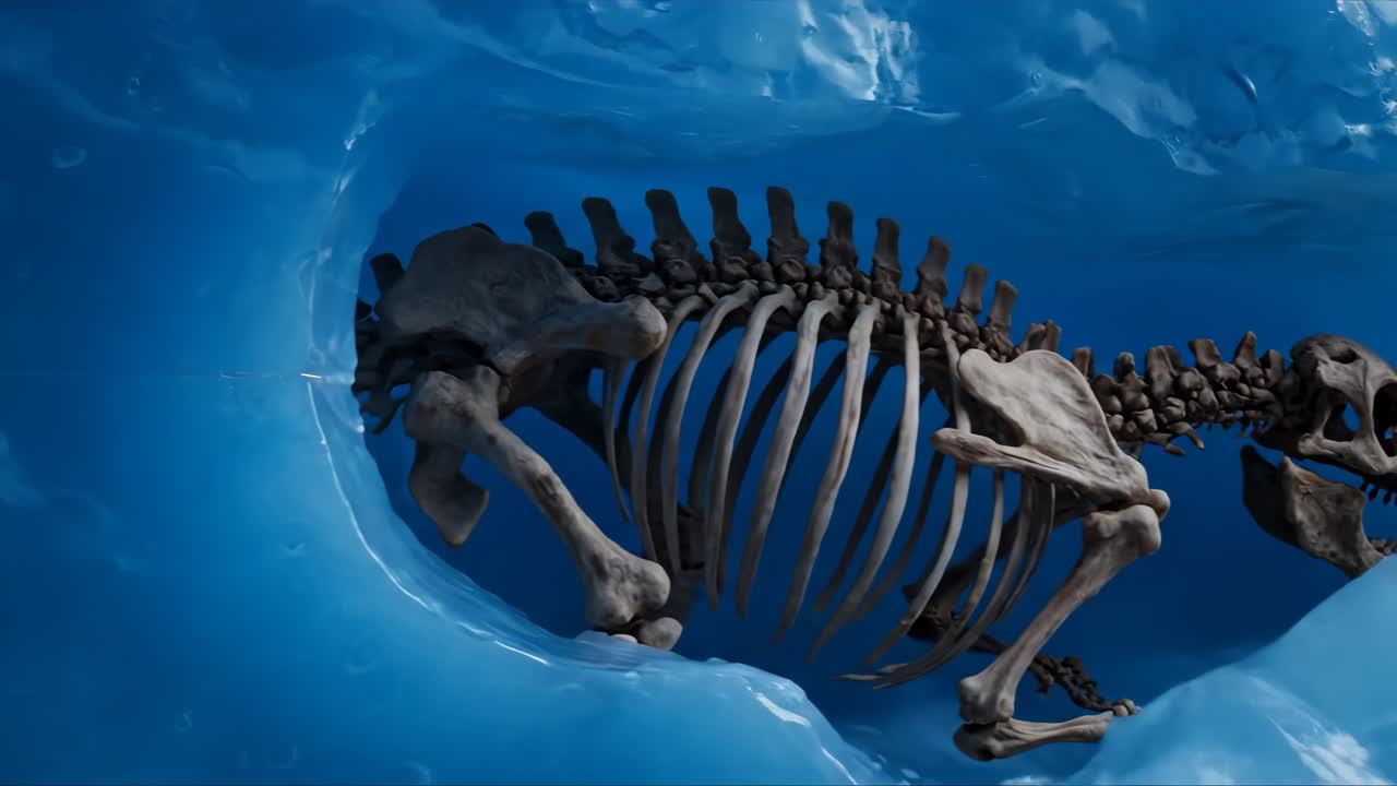 Frozen Mammoth Skeleton Discovery
