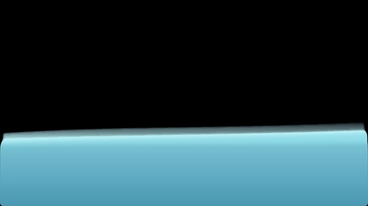 Abstract Blue Wave Motion Graphic on Black Background