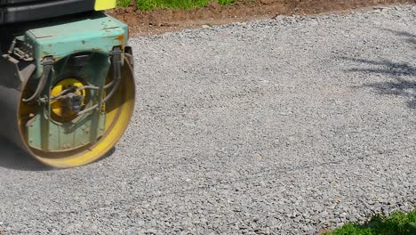 road roller on repairing of the road