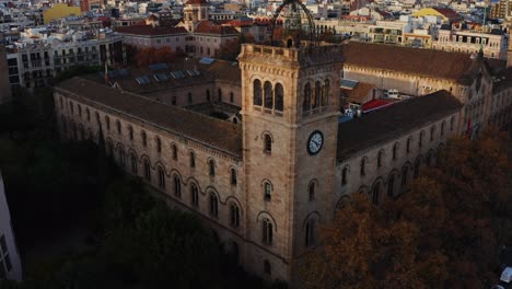 aerial view of a historic building in barcelona