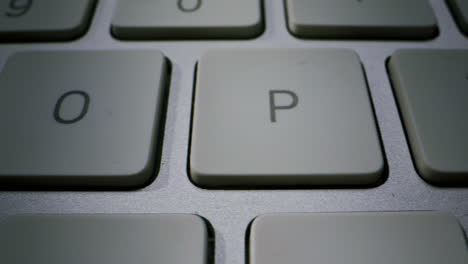 this is a detailed view of a sleek, modern keyboard that showcases its smooth keys and elegant overall design