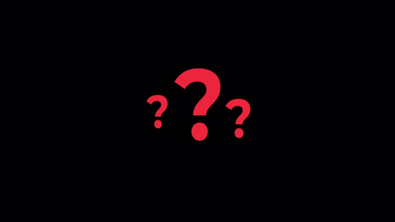 Red Question Marks Symbolizing Confusion and Inquiry on Black Background