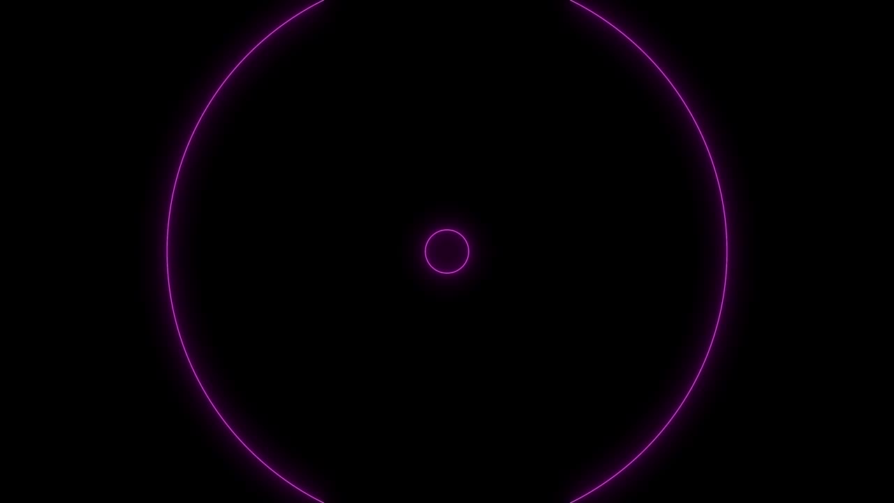 red púrpura círculo estrecho efecto de superposición de energía bucle