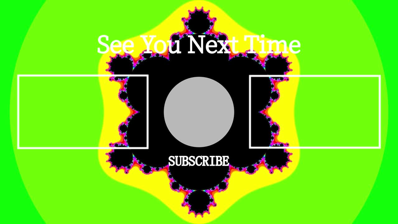 사이키델릭 플래시 엔드 카드 엔딩 스크린 모션 그래픽