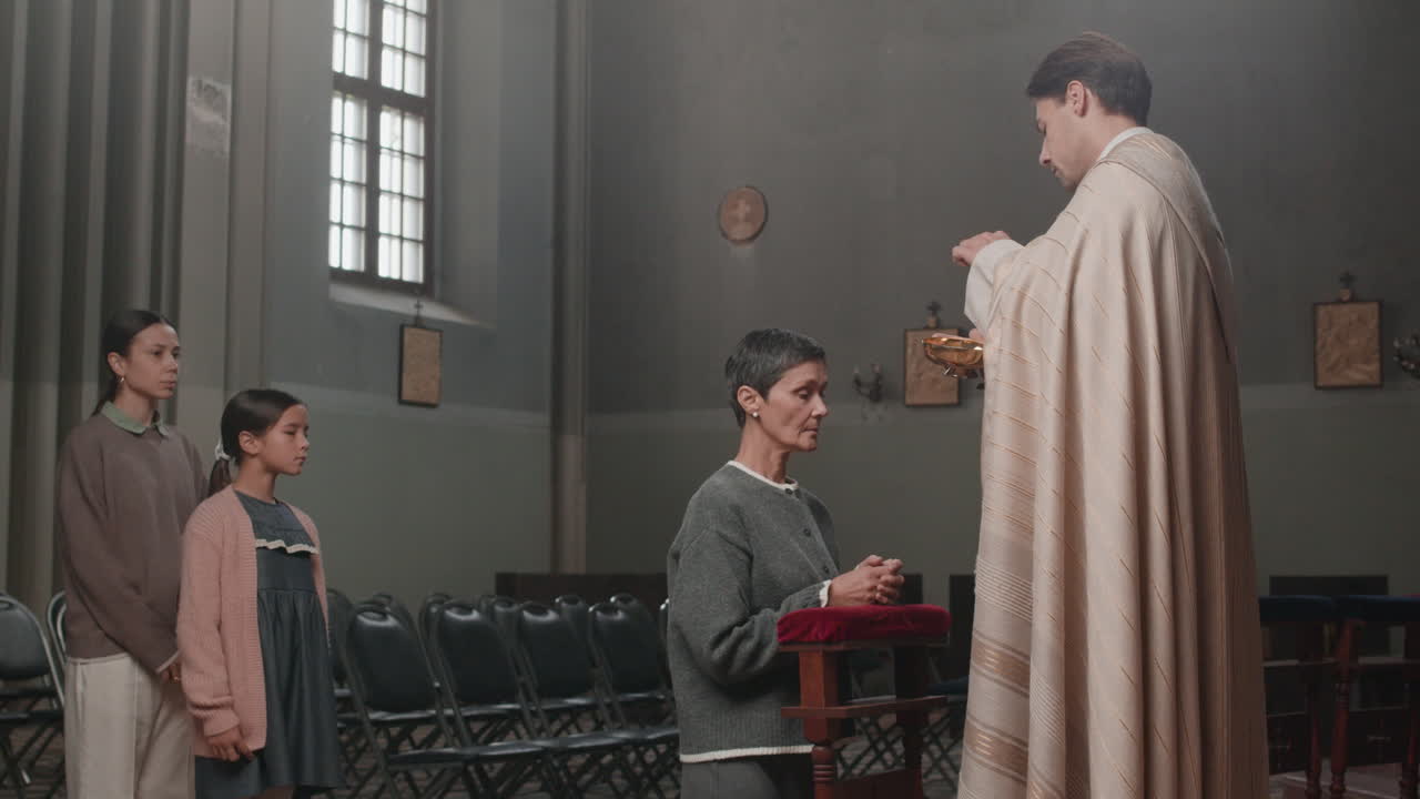 Holy Communion Ceremony in a Church