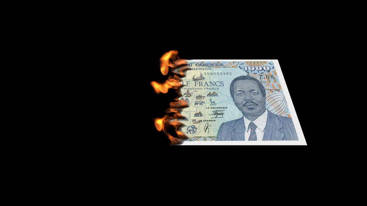 Burning Cameroonian Franc