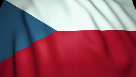 waving realistic czech republic flag, 4k background, loop animation