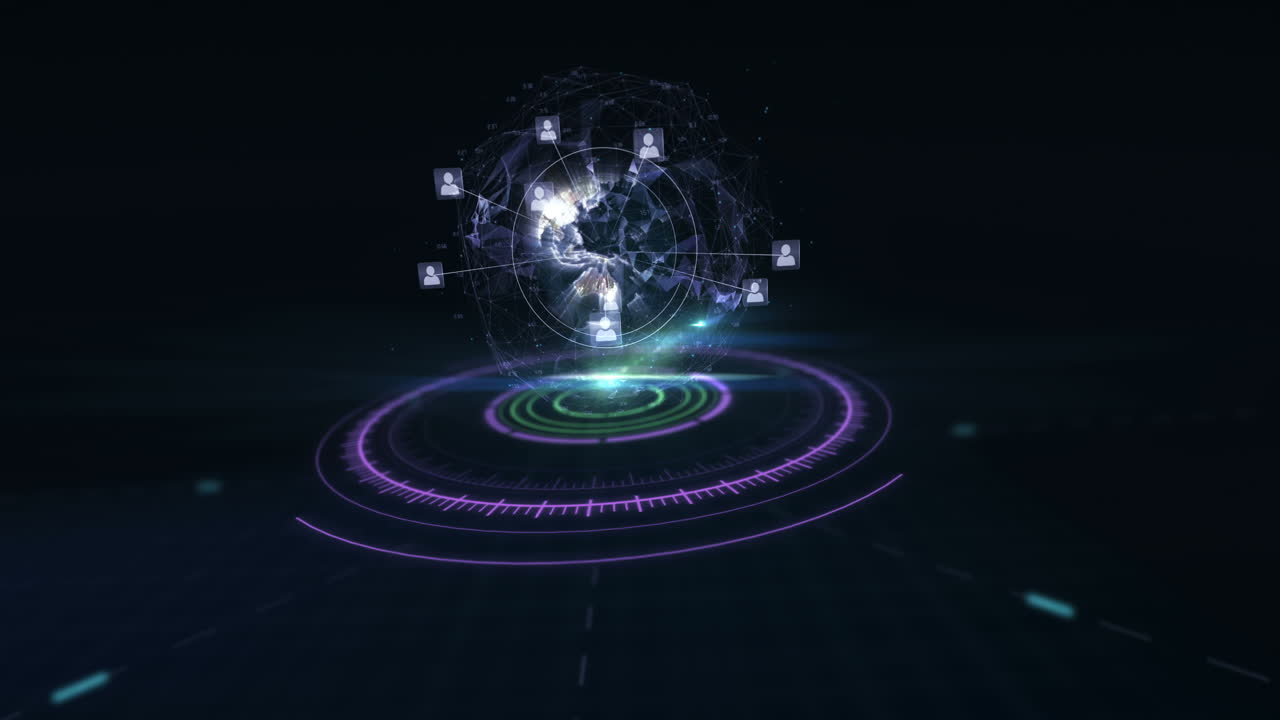 디지털로 생성된 지구와 커뮤니케이션 개념