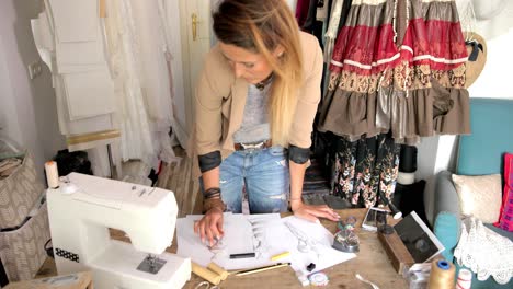 Young-woman-working-in-parlour