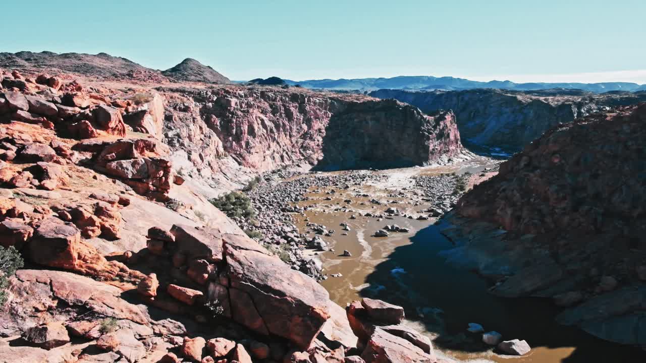Orange river canyon at Augrabis in the Northern Cape of South Africa