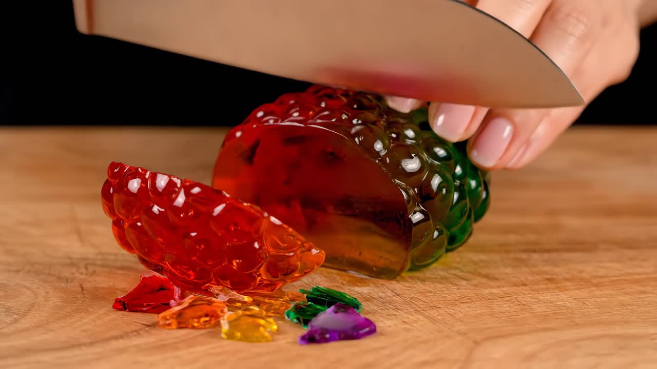 Cutting jelly candy