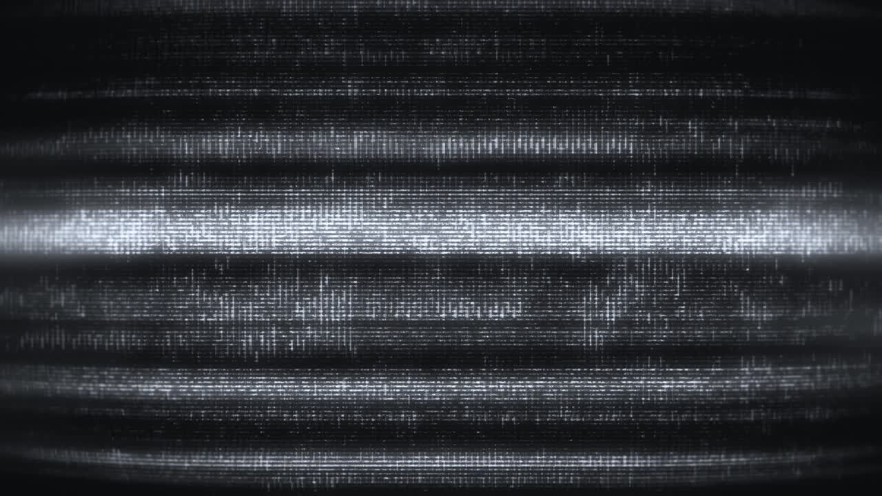 Flickering Television Static Noise Screen