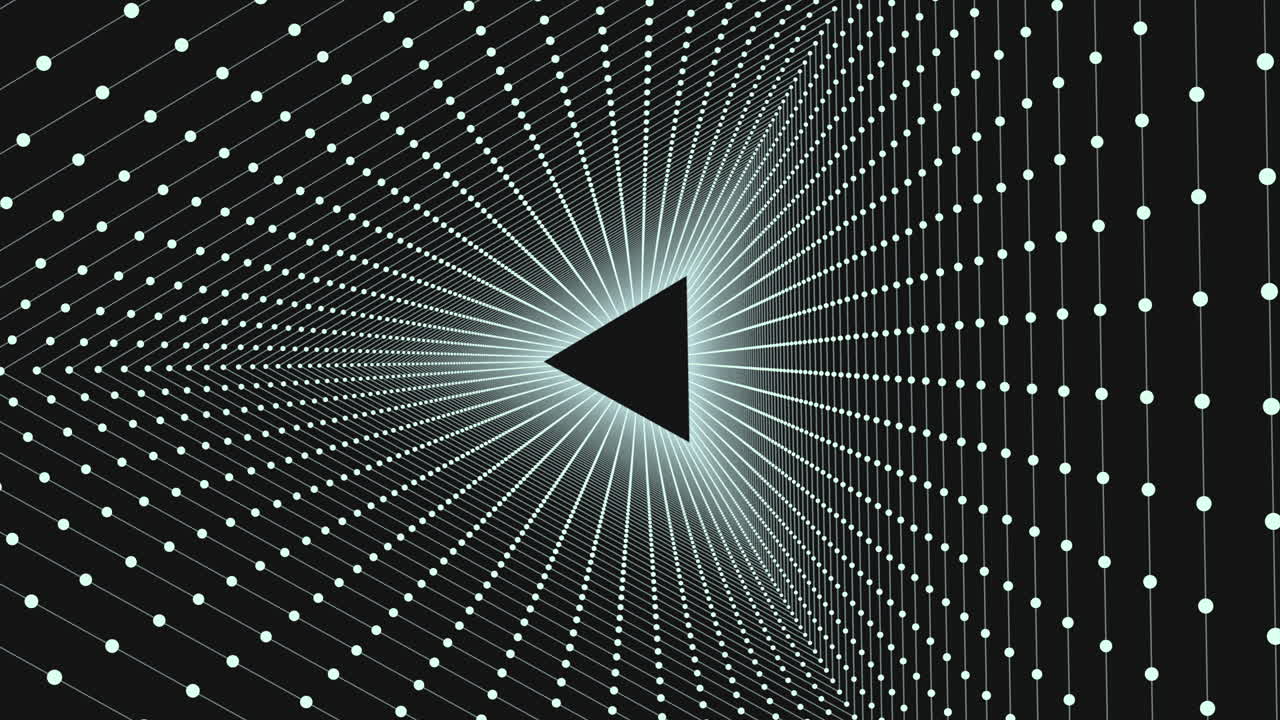 triángulo de patrones monocromáticos de puntos en repetición