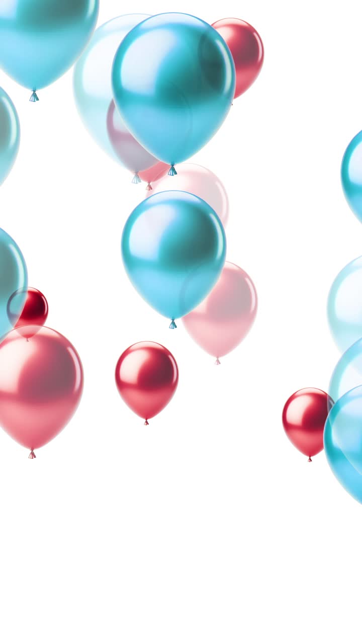 Palloncini colorati e sfere lucide per una festa di compleanno festosa.
