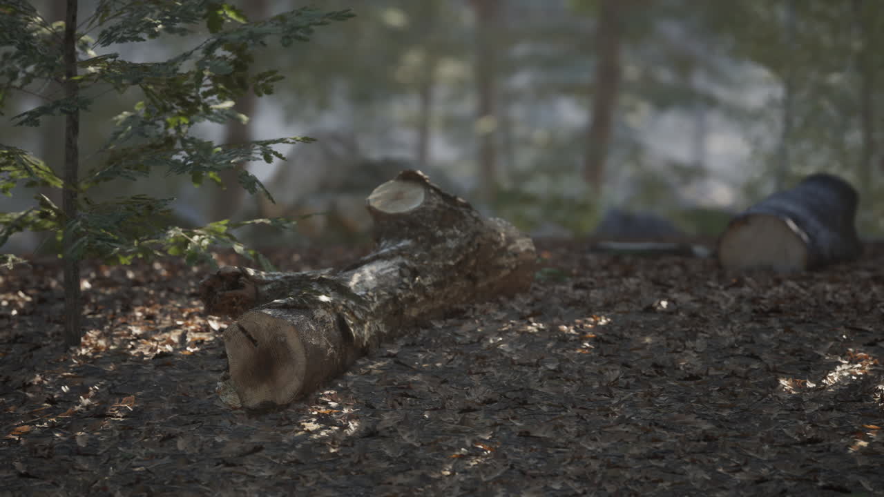 Fallen Log in the Forest