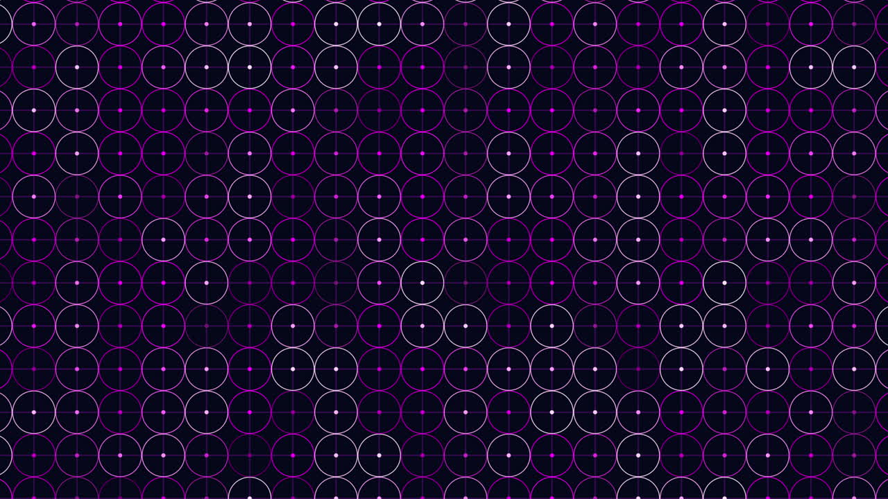 Dynamic black and blue circles in radiating circular pattern