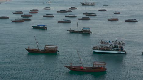 boats waiting at zanzibar coast cropped version