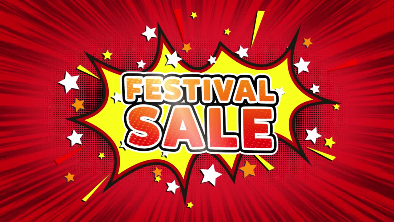 Festival Sale Comic Banner