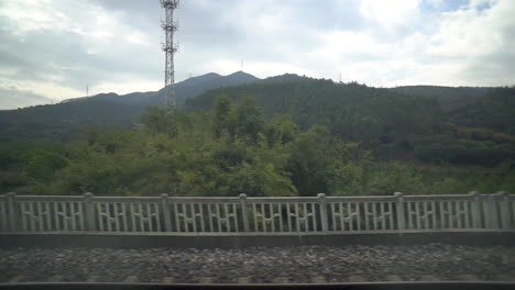 View-of-country-side-on-high-speed-rail-from-Hong-Kong-West-Kowloon-to-Chaoshan-in-China