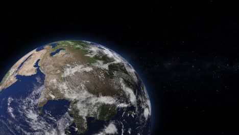 realistic earth planet sphere globe rotating