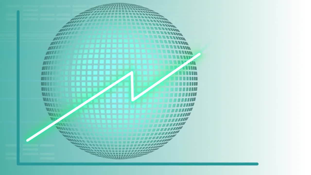 globo animado con gráfico