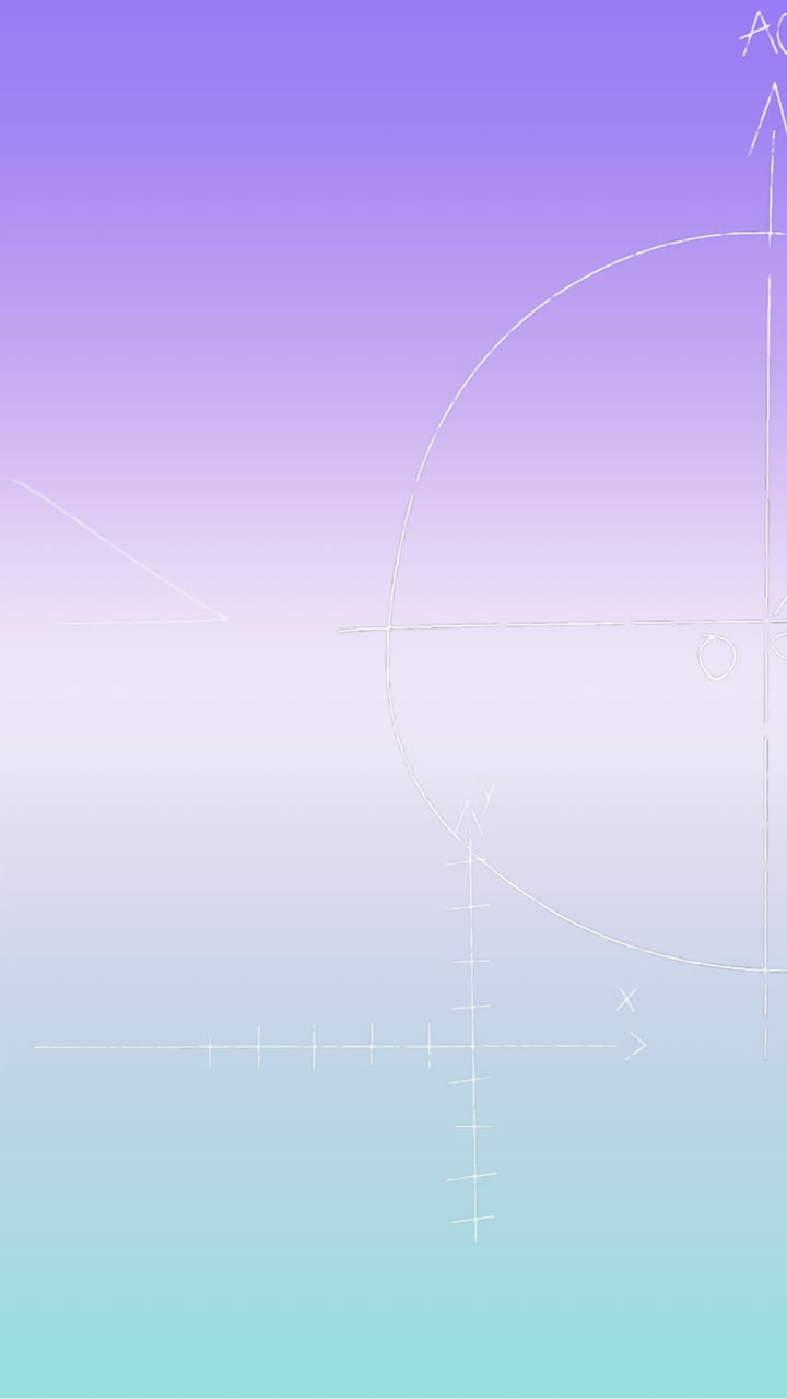 animación de fórmulas matemáticas escritas a mano sobre un fondo azul a púrpura