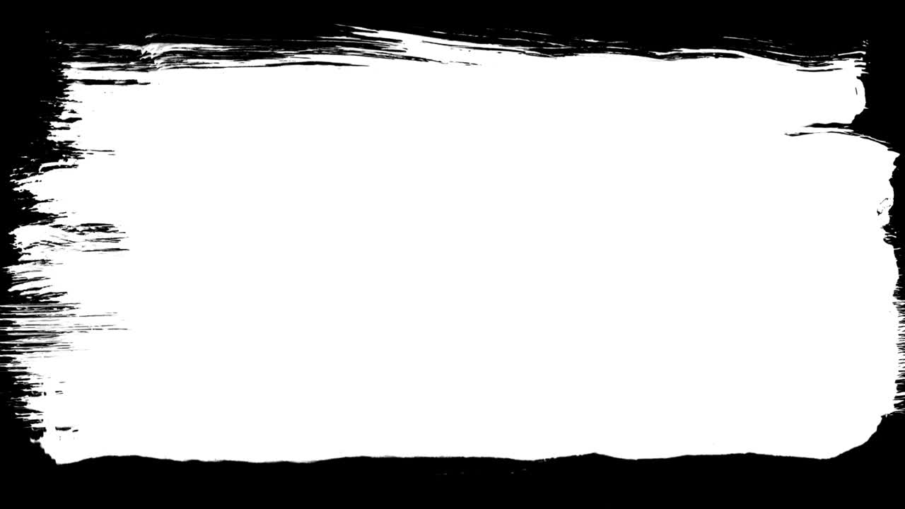 Abstract White Paint Brush Stroke Reveal and Wipe Transition