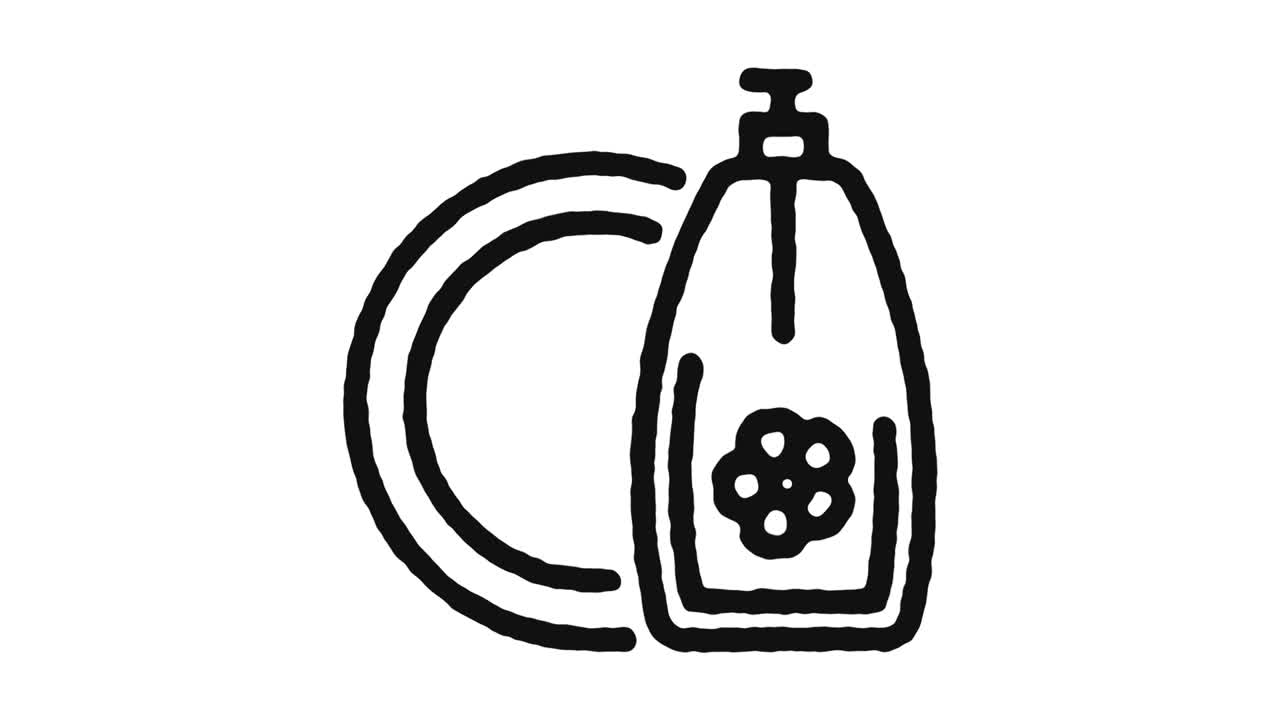 Vaskeikon animationsoptagelser og alfakanal