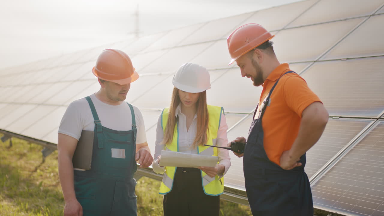 Solar Panel Maintenance Team
