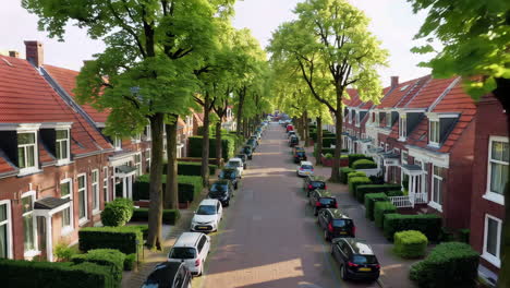 dutch town street view