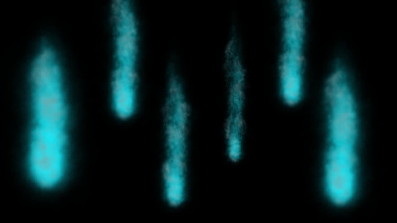 las partículas de color que soplan el humo animación gráficos de movimiento